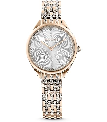 Amazon.com: Swarovski Crystal Rock Oval Watch, Metal Bracelet with